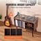 Wooden Record Player Table with Storage, Fits 220 Vinyl Records, Brown